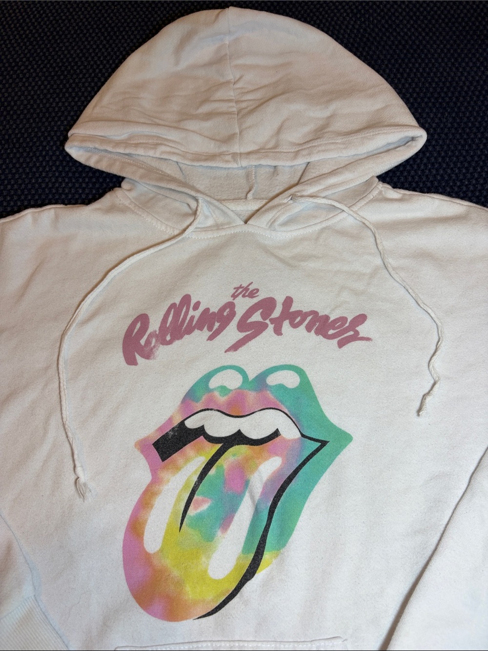The Rolling Stones white tie dye sweatshirt - size XS - Picture 2 of 4